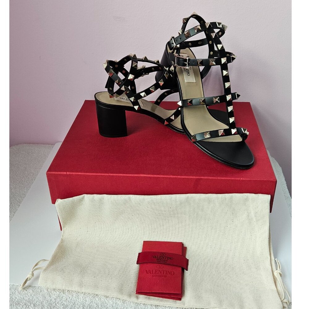 Valentino City Block Rockstud Sandal - Picture 4 of 7